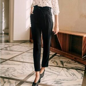 Sezane Black Austin Trousers EU 36 / US 4